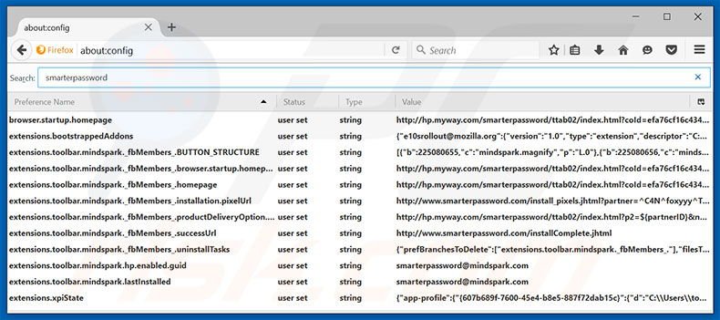 Removing hp.myway.com from Mozilla Firefox default search engine