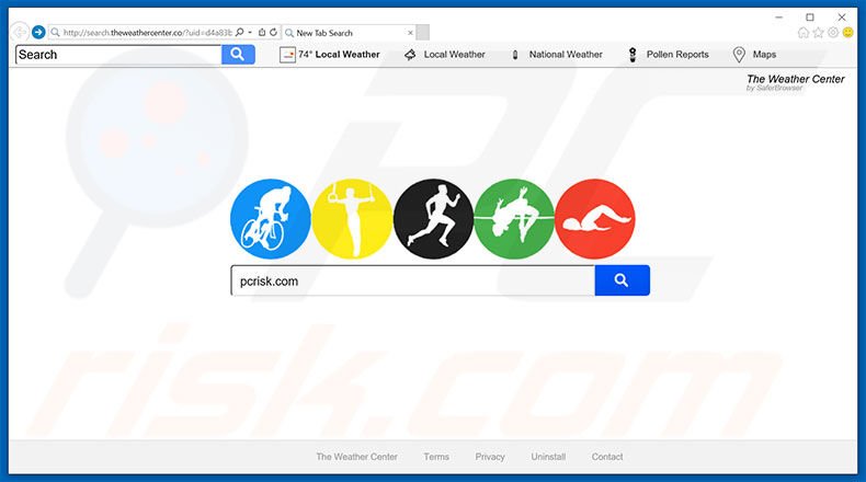 search.theweathercenter.co browser hijacker