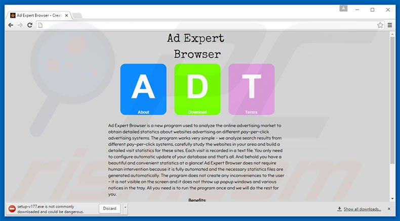 Ad Expert Browser adware