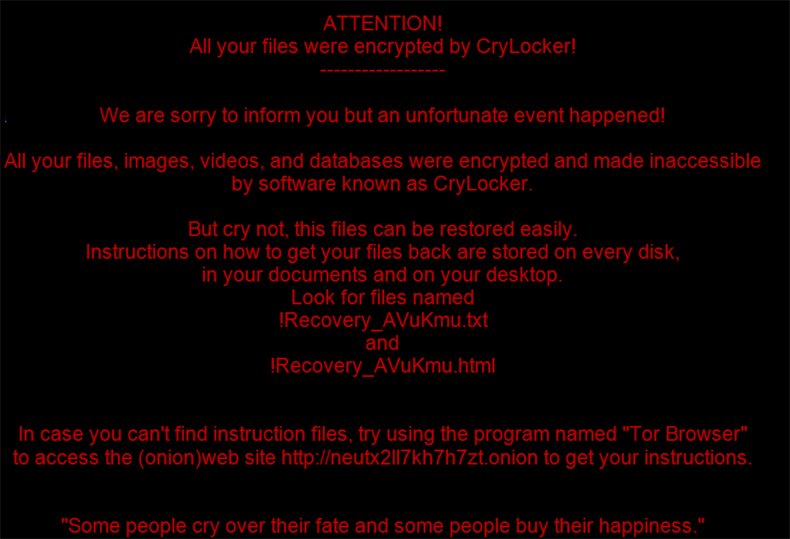 crylocker ransomware wallpaper