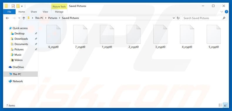 Crypt0 ransomware encrypting victim's files (_crypt0)