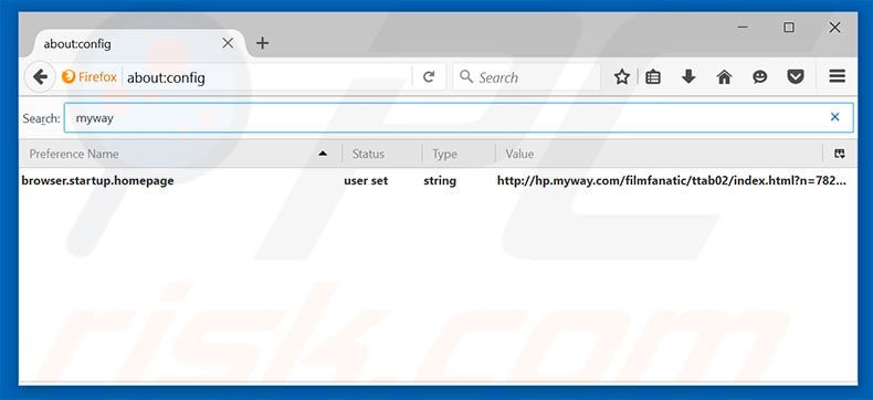 Removing hp.myway.com from Mozilla Firefox default search engine