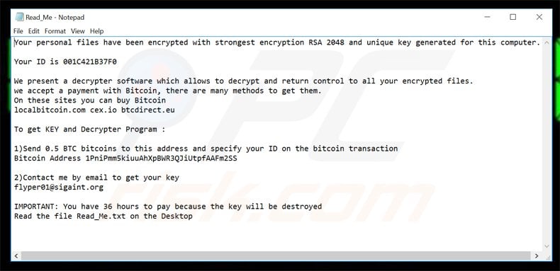 flyper ransomware read_me.txt file