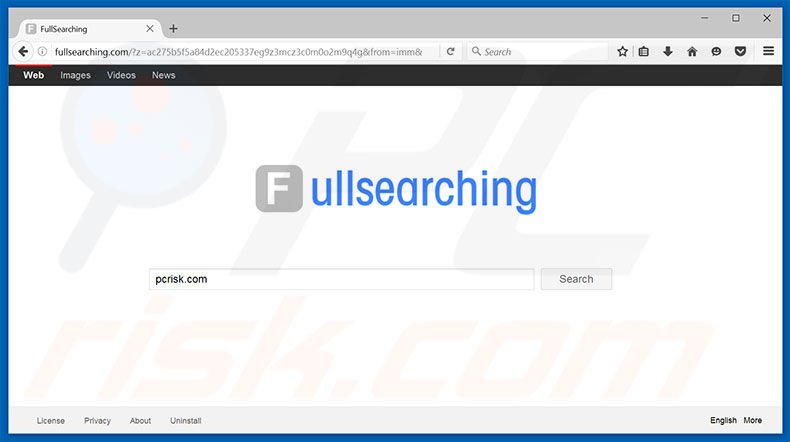 fullsearching.com browser hijacker