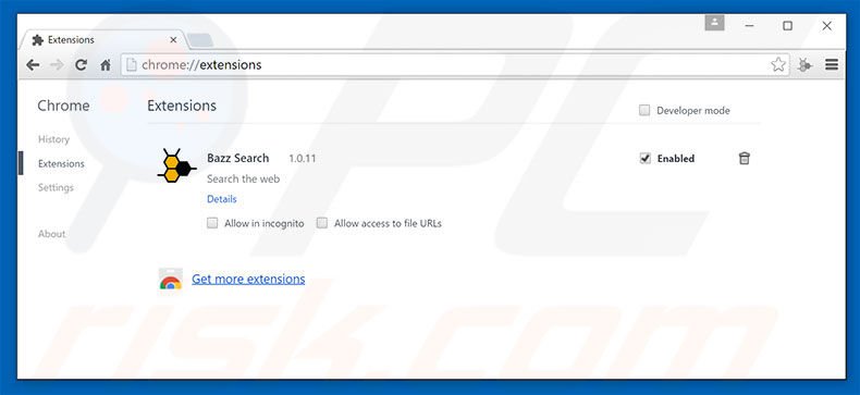Removing mountainbrowse.com related Google Chrome extensions