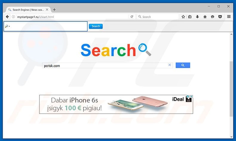 mystartpage1.ru/i/start.html browser hijacker