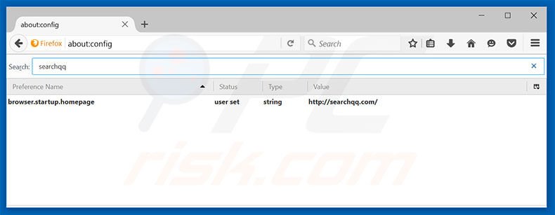 Removing searchqq.com from Mozilla Firefox default search engine