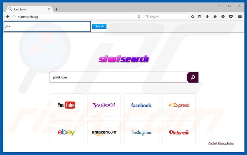 startsearch.org browser hijacker