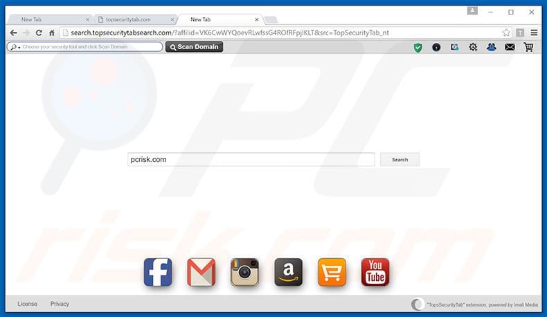 search.topsecuritytabsearch.com browser hijacker