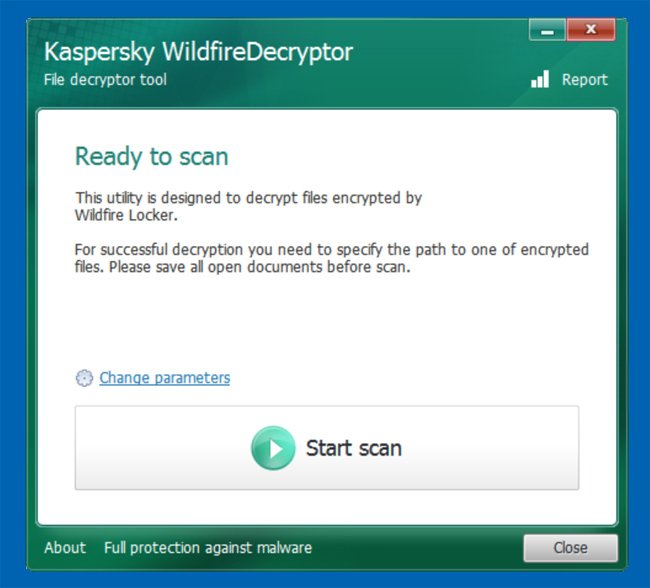 wildfiredecryptor by kaspersky