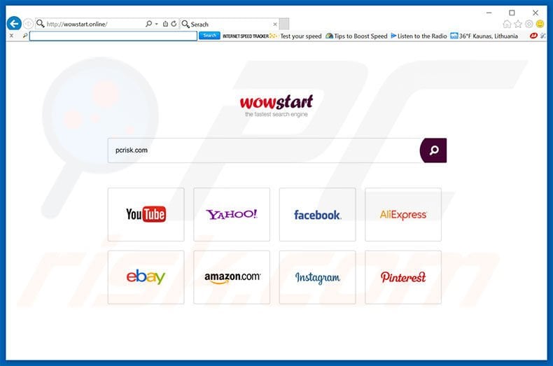 wowstart.online browser hijacker