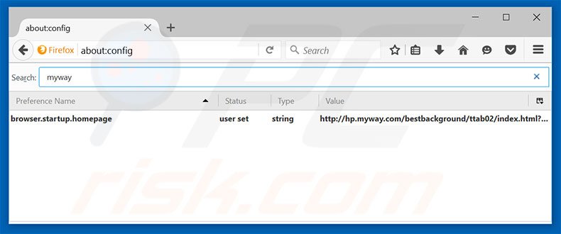 Removing hp.myway.com from Mozilla Firefox default search engine