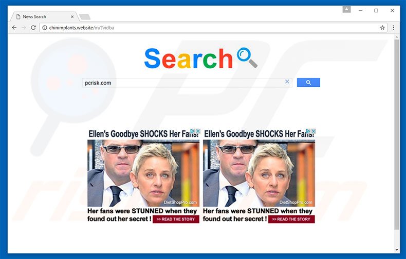 chinimplants.website browser hijacker