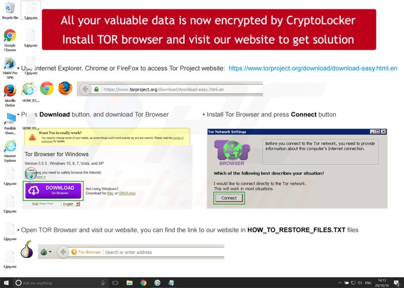 crypt0l0cker ransomware wallpaper