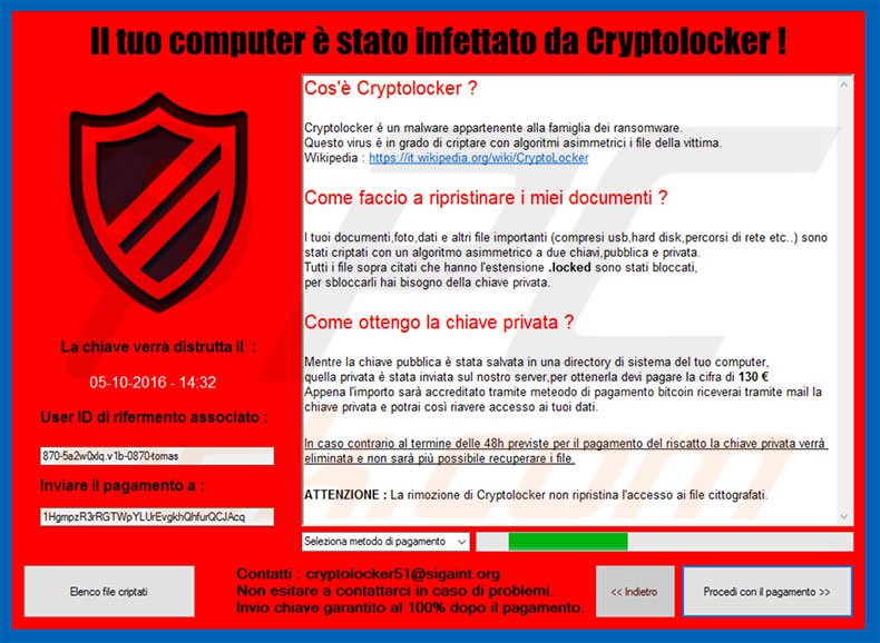 CryptoLocker 5.1 decrypt instructions