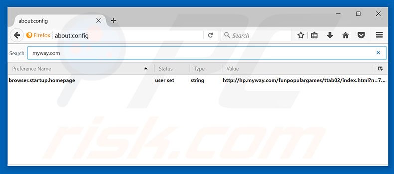 Removing hp.myway.com from Mozilla Firefox default search engine