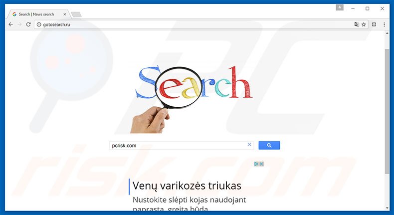 gotosearch.ru browser hijacker