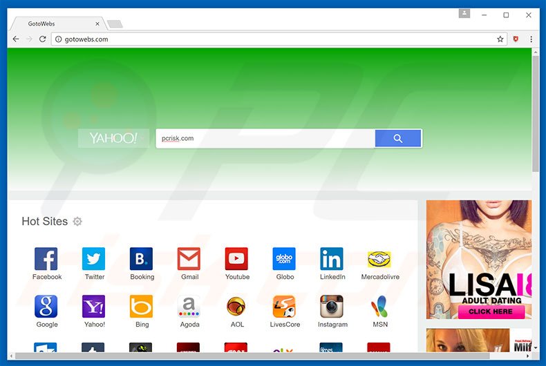 gotowebs.com browser hijacker