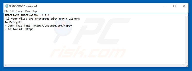 HappyLocker text file