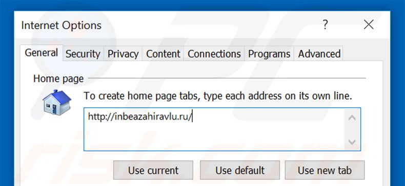 Removing HPRewriter from Internet Explorer homepage