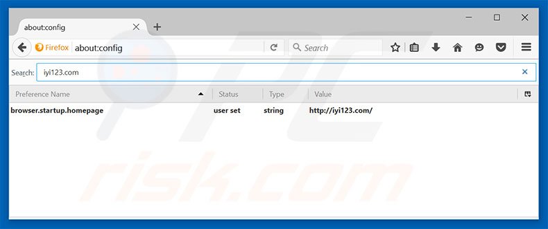 Removing iyi123.com from Mozilla Firefox default search engine