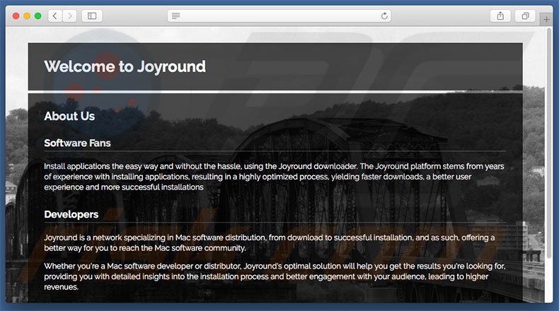 Dubious website used to promote search.joyround.com