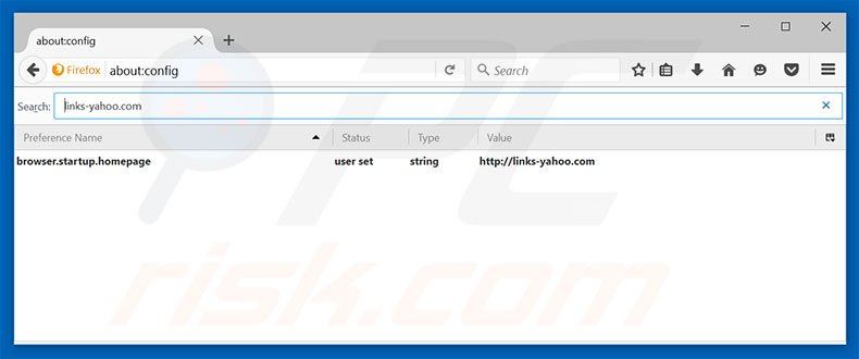 Removing links-yahoo.com from Mozilla Firefox default search engine