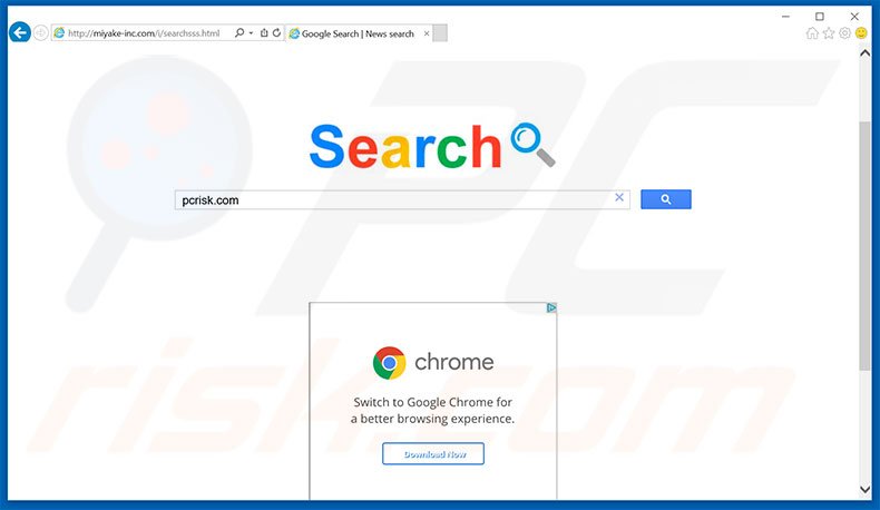 miyake-inc.com browser hijacker