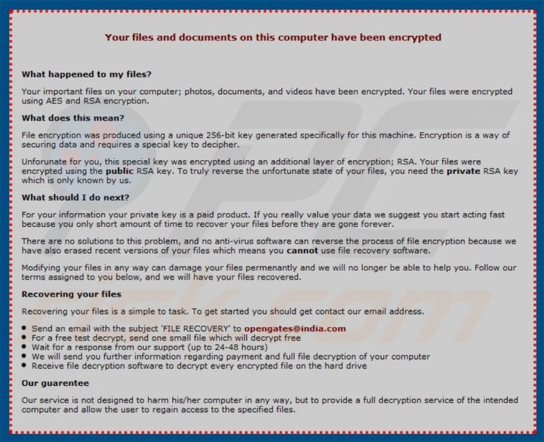 Nuke ransomware html file