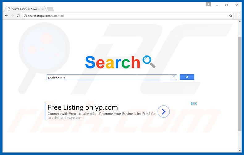 search4tops.com browser hijacker