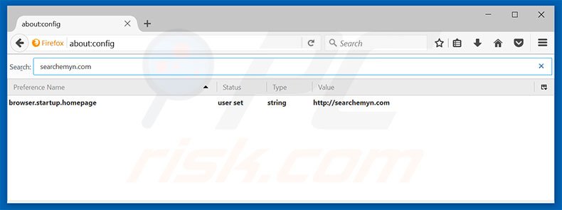 Removing searchemyn.com from Mozilla Firefox default search engine