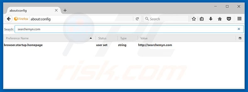 Removing searchemyn.com from Mozilla Firefox default search engine