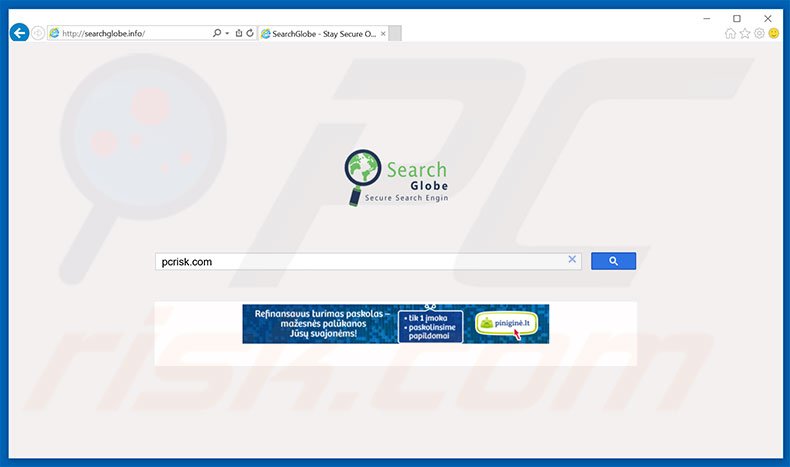 searchglobe.info browser hijacker