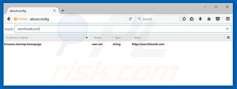 Removing searchisweb.com from Mozilla Firefox default search engine