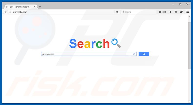searchoko.com browser hijacker