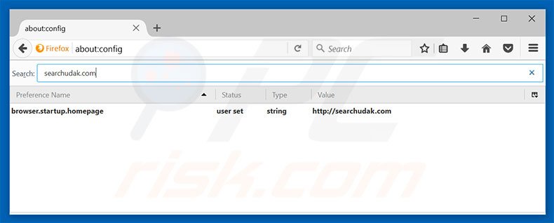 Removing searchudak.com from Mozilla Firefox default search engine