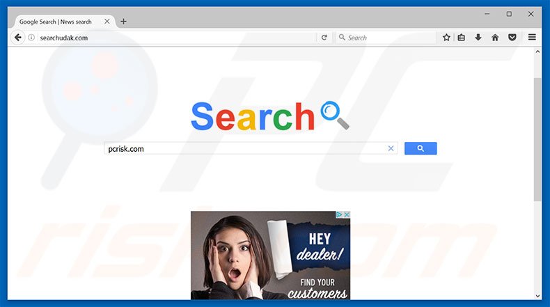 searchudak.com browser hijacker