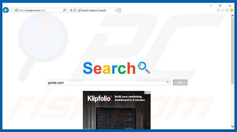 seargoo.com browser hijacker
