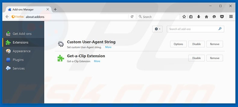 Removing statliru1.ru related Mozilla Firefox extensions