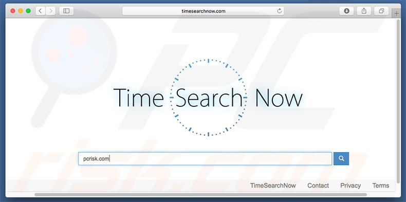 timesearchnow.com browser hijacker on a Mac computer