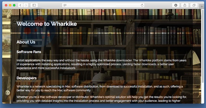 Dubious website used to promote search.wharkike.com