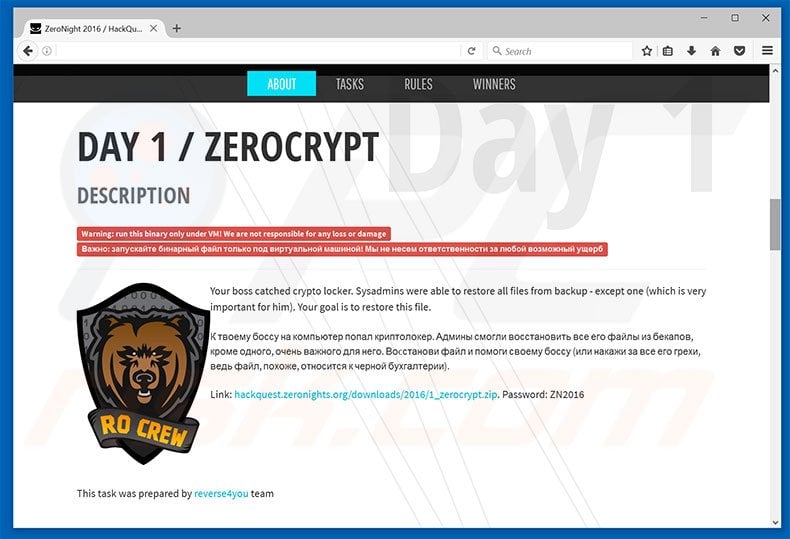 ZeroNight's website