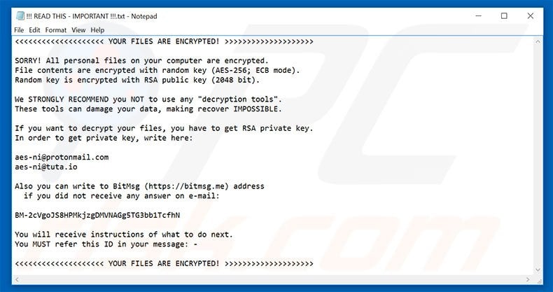 aes256 decrypt instructions