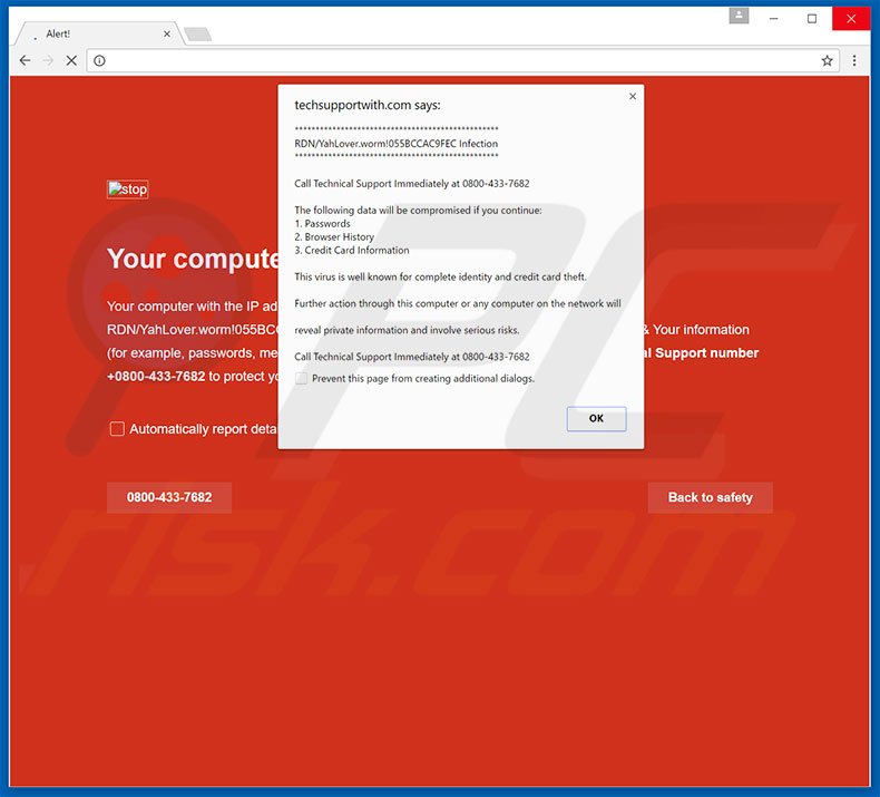 Call Technical Support Immediately adware
