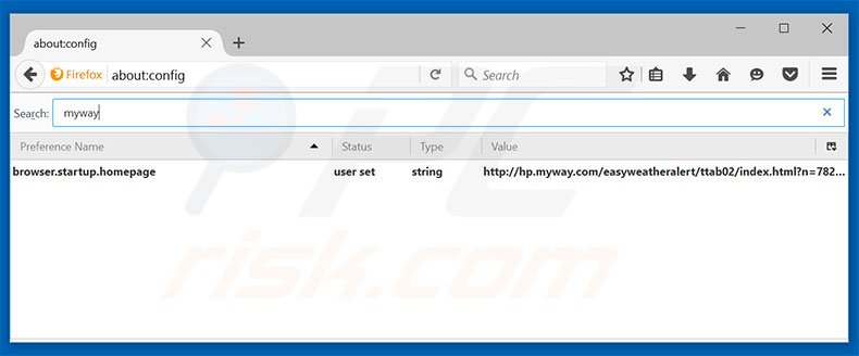 Removing hp.myway.com from Mozilla Firefox default search engine