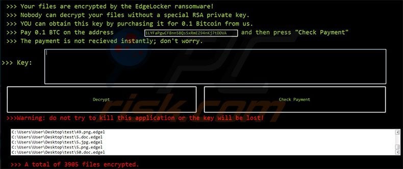 EdgeLocker decrypt instructions