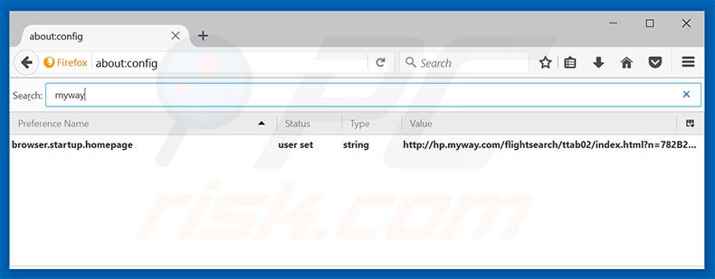 Removing hp.myway.com from Mozilla Firefox default search engine