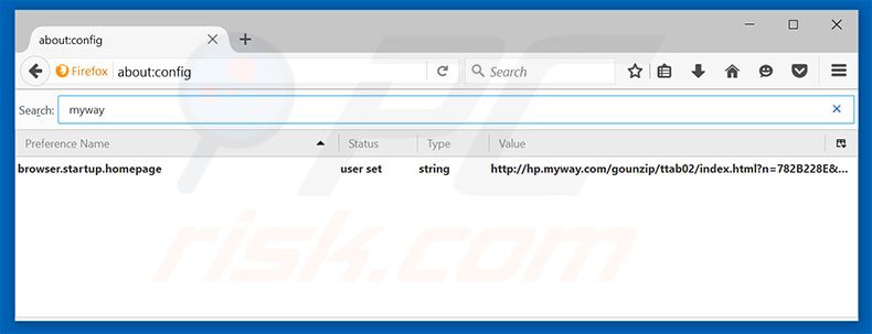 Removing hp.myway.com from Mozilla Firefox default search engine