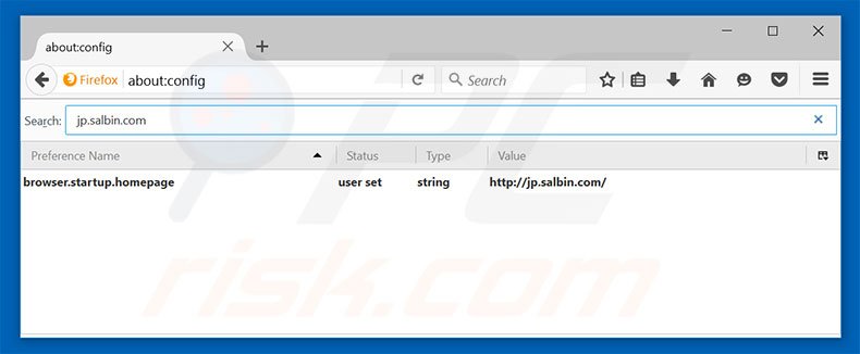 Removing jp.salbin.com from Mozilla Firefox default search engine