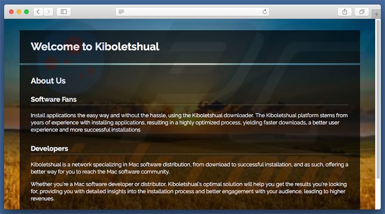 Dubious website used to promote search.kiboletshual.com